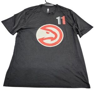 NBA Atlanta Hawks Trae Young 11 Black Graphic T-Shirt Mens XL Short Sleeve
